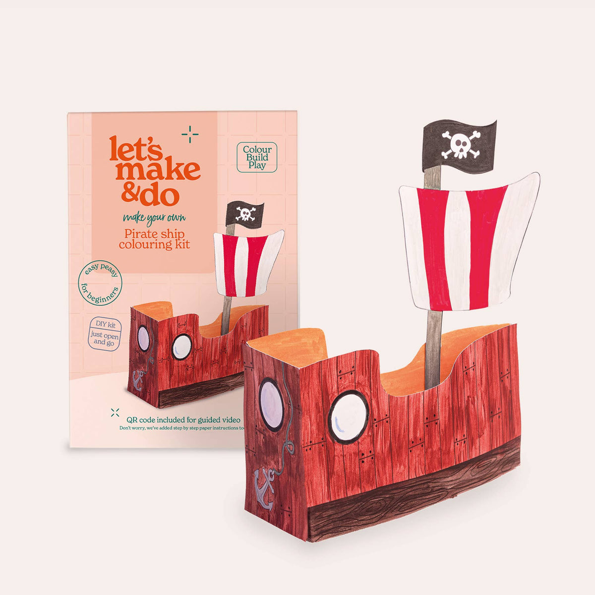 Pirate Craft Kit Bundle | Pirate Peg Doll & Pirate Ship Set