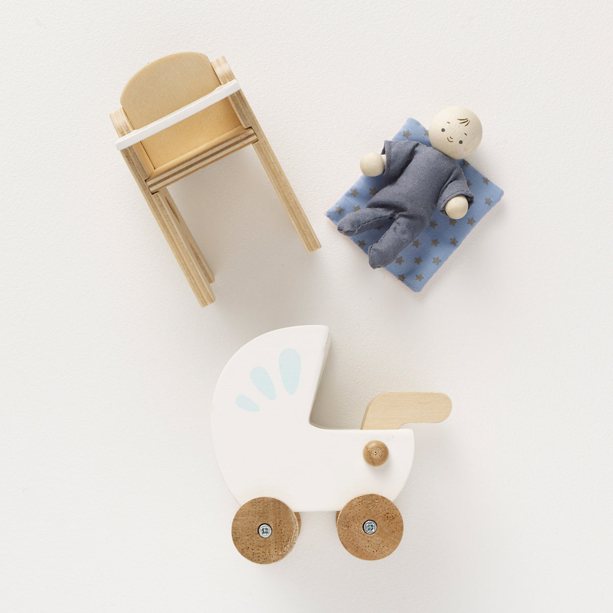 Dolls House Baby and Nursery Set