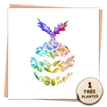Bauble Christmas Card - Eco-Friendly with Seed Token