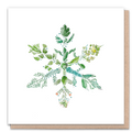 Eco-friendly snowflake Christmas card by Froglet Toys
